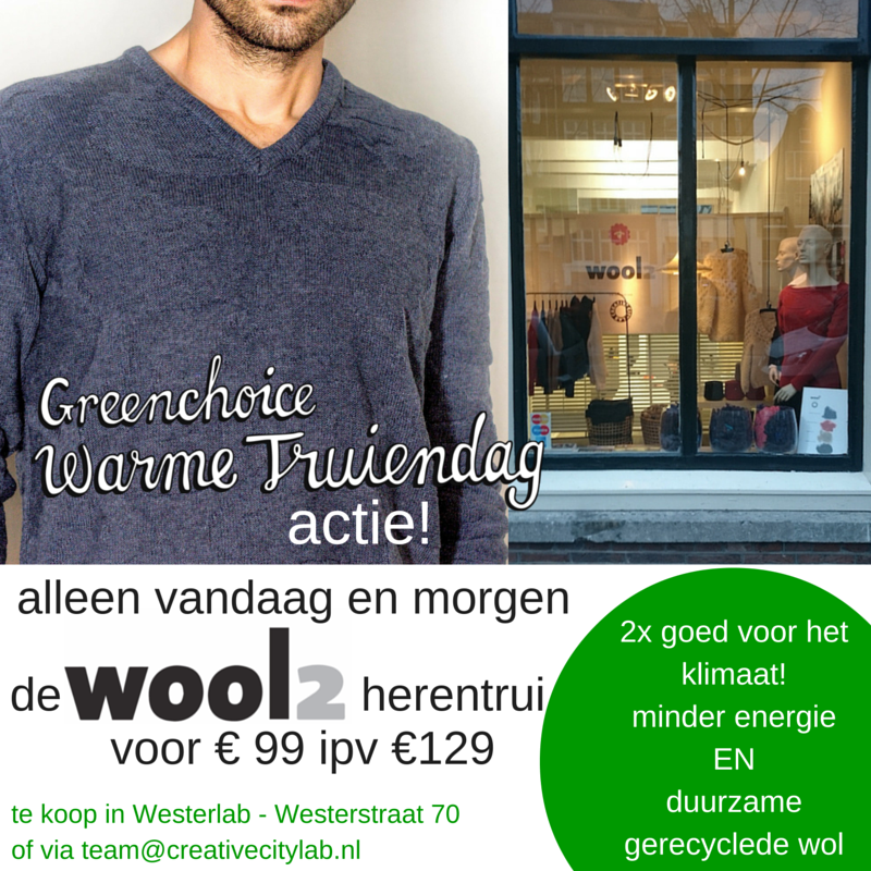 Vandaag is <a href="/WarmeTruiendag/">Warmetruiendag</a>! Actie: vandaag &amp; morgen de herentrui voor €99. Deze trui valt ook bij dames in de smaak!