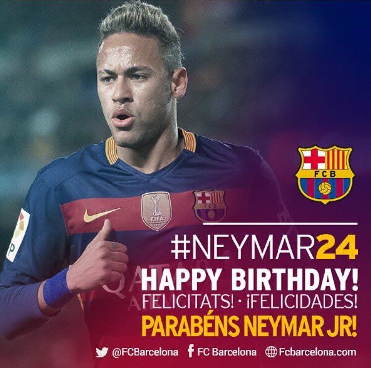 ArdaTuran's tweet photo. Happy birthday..Parabens.. @neymarjr https://t.co/fEZQ9d6TZS