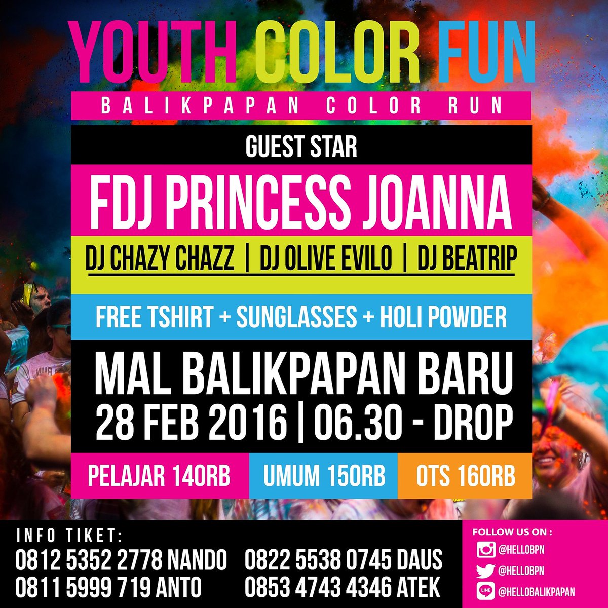 hellobpn's tweet image. Informasi tiket dan promo spesial dari kami bisa pantengin timeline kami, atau hub. Nomor di bawah ya. #YCF2016