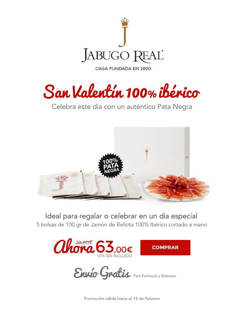 JabugoReal's tweet photo. San Valentín 100% Ibérico. Celebra este día con un auténtico Pata Negra.
https://t.co/5J4sJriw2E https://t.co/pm3GheLqfi