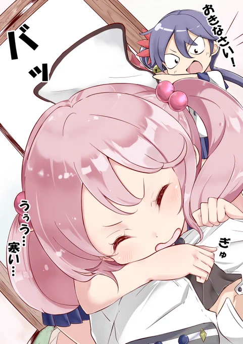 こんな寒い日には、お布団に漣ちゃんがもぐりこんでくるって噂だよ。 