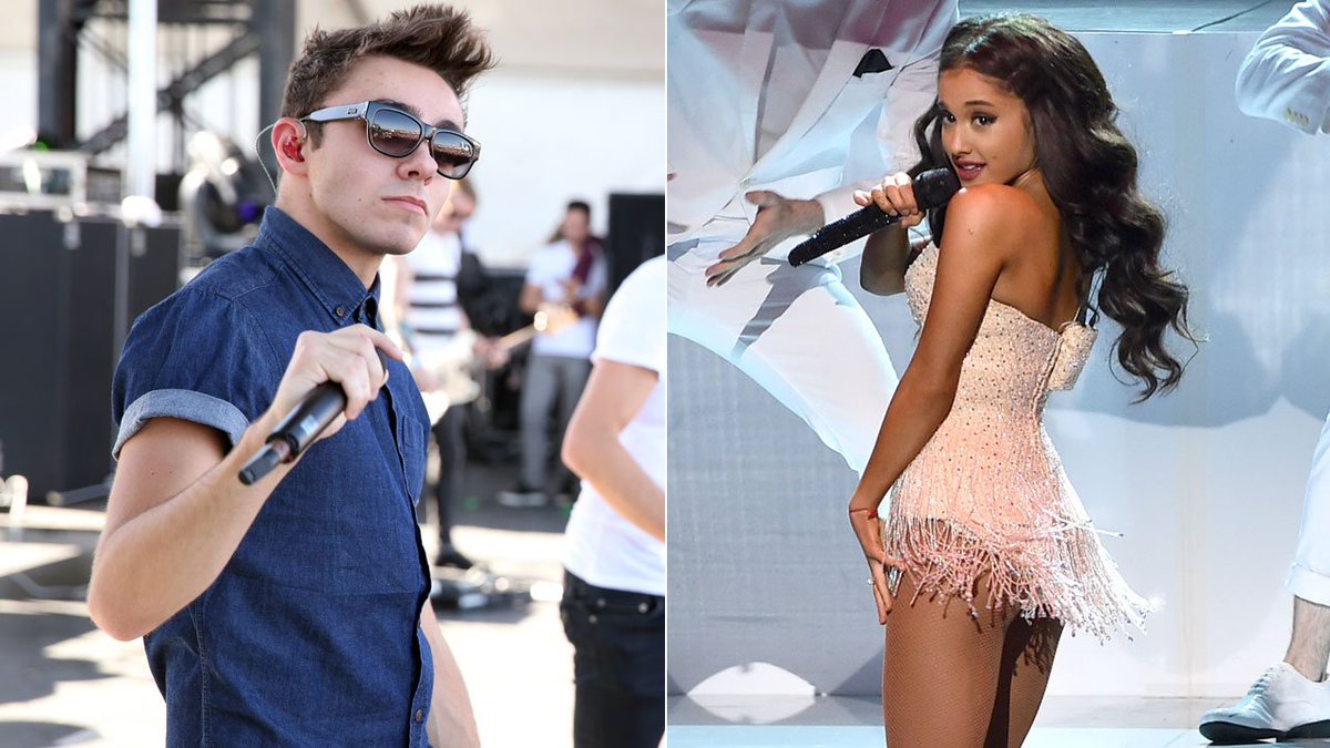 etnow's tweet photo. .@NathanSykes insists that there was "nothing awkward" about working w/ ex @ArianaGrande. https://t.co/y3DtMb8xxV https://t.co/2mghgva3kJ