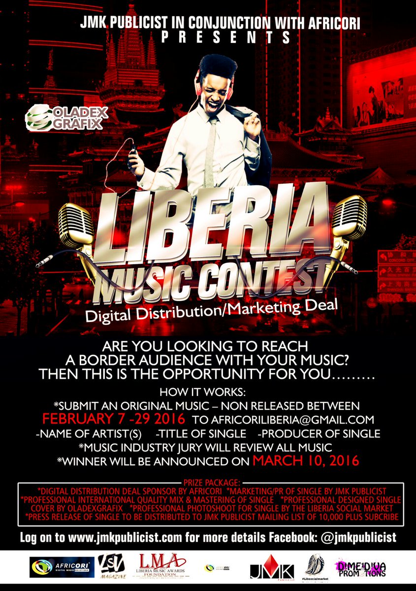 Africori's tweet photo. #LiberianObserver covering the @Africori & @jmkpublicist #LiberianMusicContest https://t.co/YdQ1h4Ca5b @libobserver https://t.co/jE5AMKhVpz