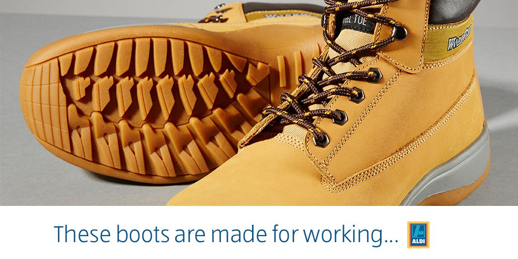 aldi work boots in store