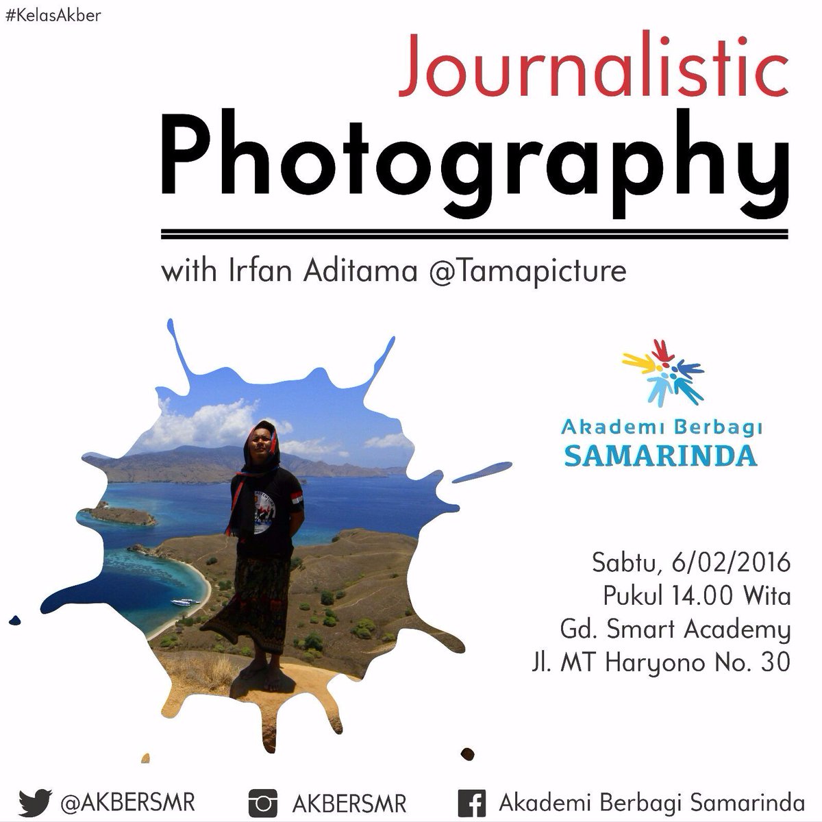 Let's join "Journalistic Photography" w/ <a href="/tamapicture/">Irfan Aditama</a> | Sabtu, 06 Februari | 14.00 WITA | Smart Academy | FREE!