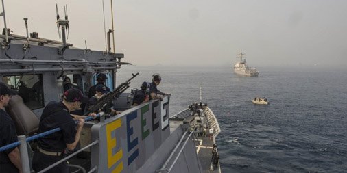 #USSAntietam and #USSMcCampbell build relationships at #IFR2016 - 1.usa.gov/1nRtDUH #PartnershipsMatter