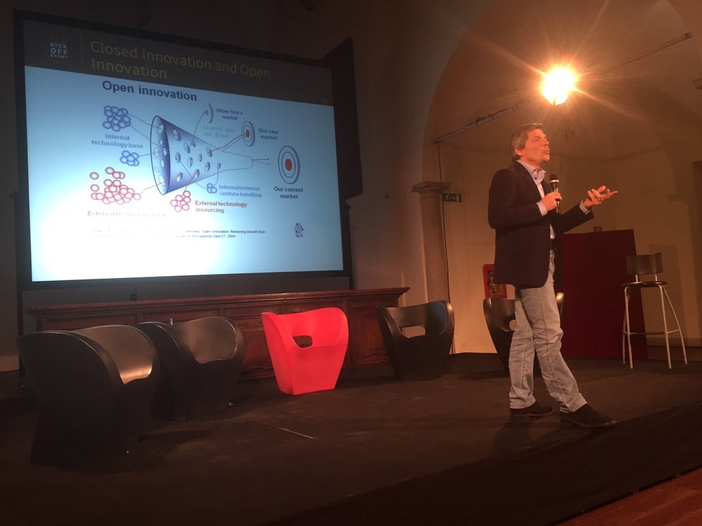 sboldrighini's tweet photo. @StefanoMainetti parla di OPEN vs CLOSED Innovation al KickOff di #AlteaUP e #Altea365 : @AlteaSpA  ne è un esempio https://t.co/Qn8HKc6neN