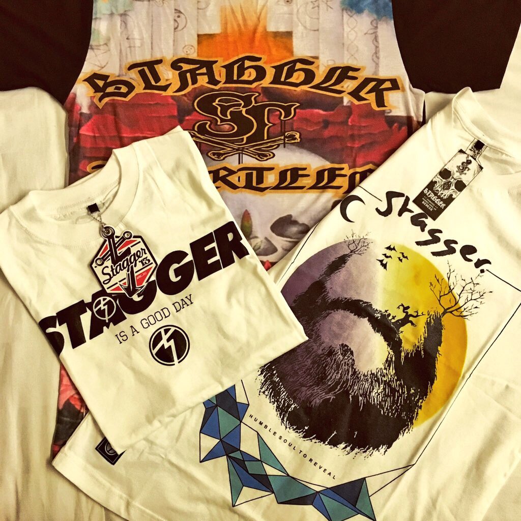 kidzer_salim's tweet photo. Feeling Lucky to have these awesome shirts sponsored by @stagger_13 !!  #stagger13 #phioramusic #sepasirputih https://t.co/wYQWDZRdvR