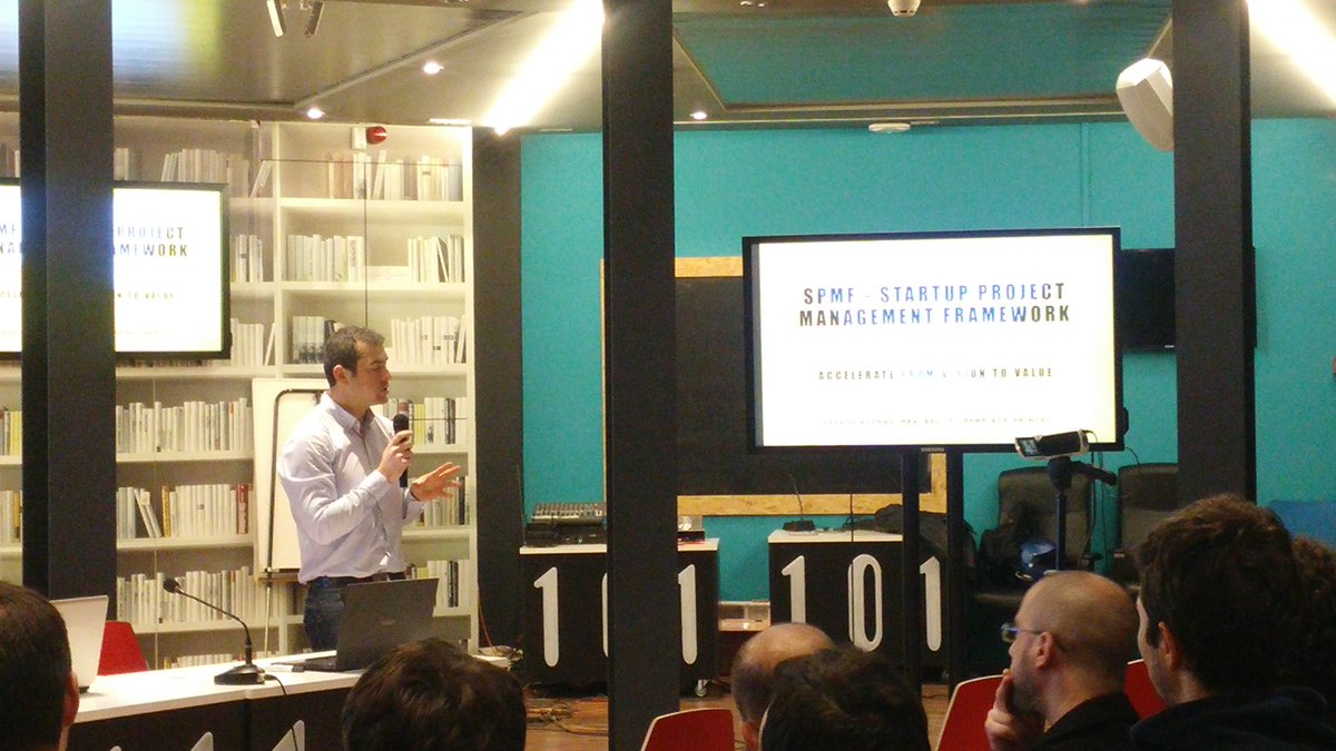 sewathens's tweet photo. Spiros ktenas talking about startup project management #sewgr16 #SEweek16 https://t.co/ndNRxJcDE0