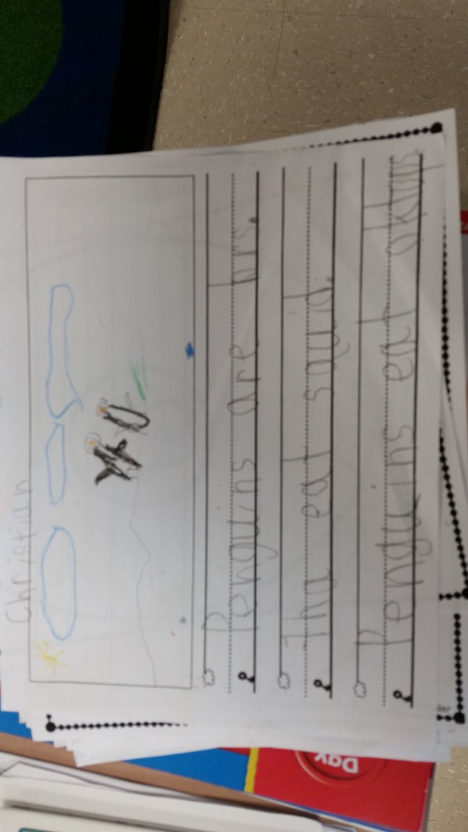 RockfishKinder's tweet photo. Informational writing in kindergarten. https://t.co/tESbEf3bin