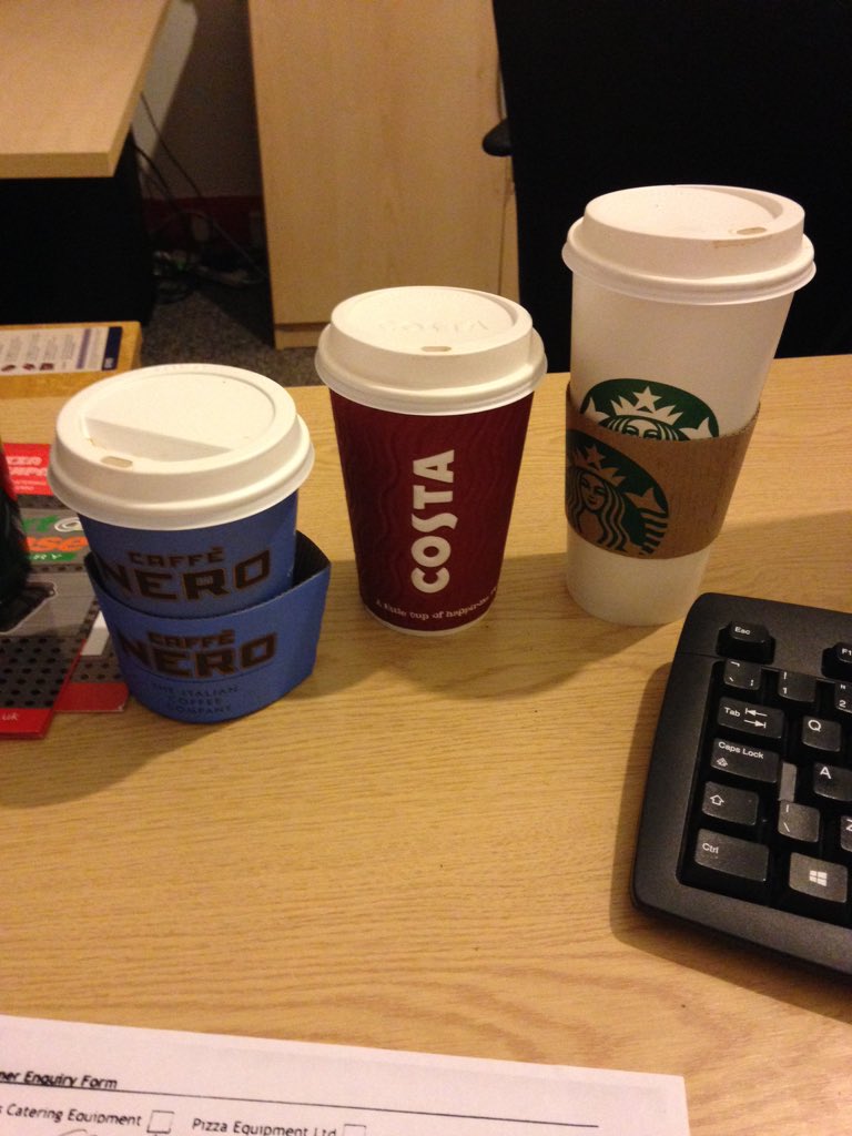 monkey_don's tweet image. Gotta share the love #Starbucks #Costa #caffenero