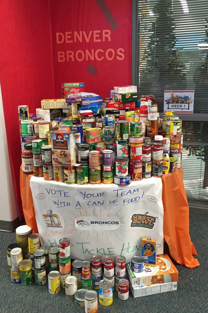 jasonabrown7's tweet photo. Our #bhehuskies chose @Broncos as their winner in our Souper Bowl of Caring food! #heartofahusky https://t.co/S2uTAD1tGL