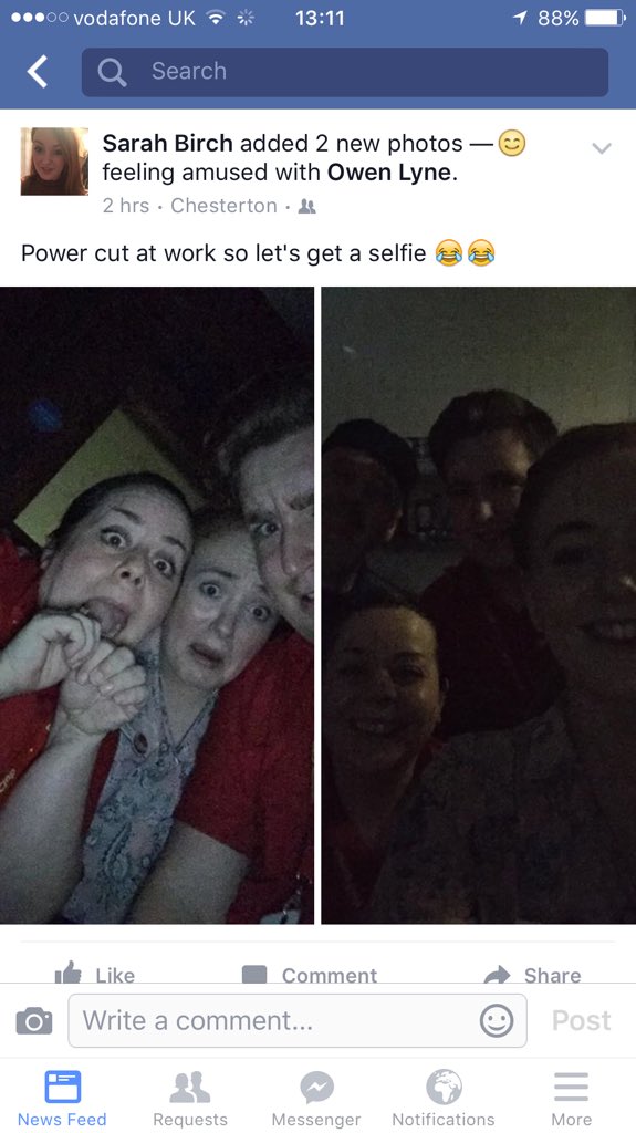 selway_jessica's tweet photo. My team @BicesterBF are totally crazy 😜 but I 💗 them #poweroutage #zeroproblem @seanquirke1888 @SpencerGraydon https://t.co/MSGKJyQtim