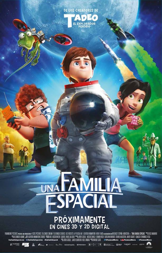 #UnaFamiliaEspacial3D
Acción y aventura para entretener a toda la familia. Hoy 18:00!