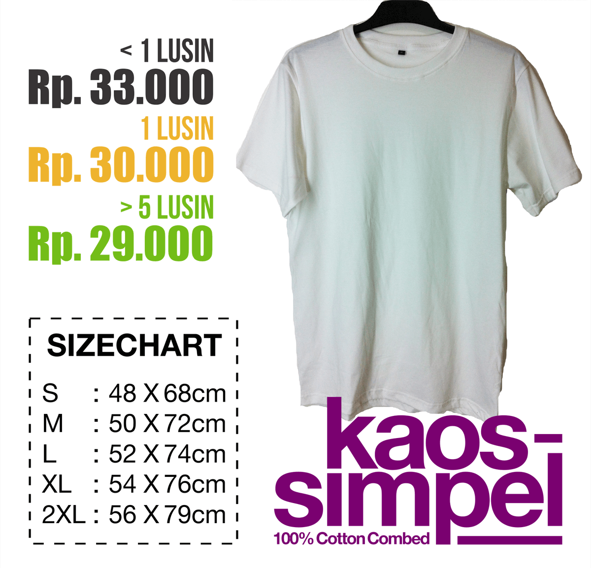 kaossimpel_id's tweet photo. Solid White, Soft Cotton COmbed 30s REAKTIF. Info&amp;Order cek BIO
#kaos #kaospolos #kaossimpel https://t.co/6QJAGpGmGQ