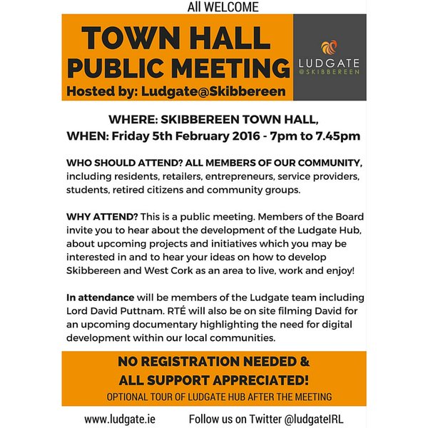 JP_Cork's tweet photo. @LudgateIreland Meeting taking place this evening in #Skibbereen https://t.co/cIy7F3rC00