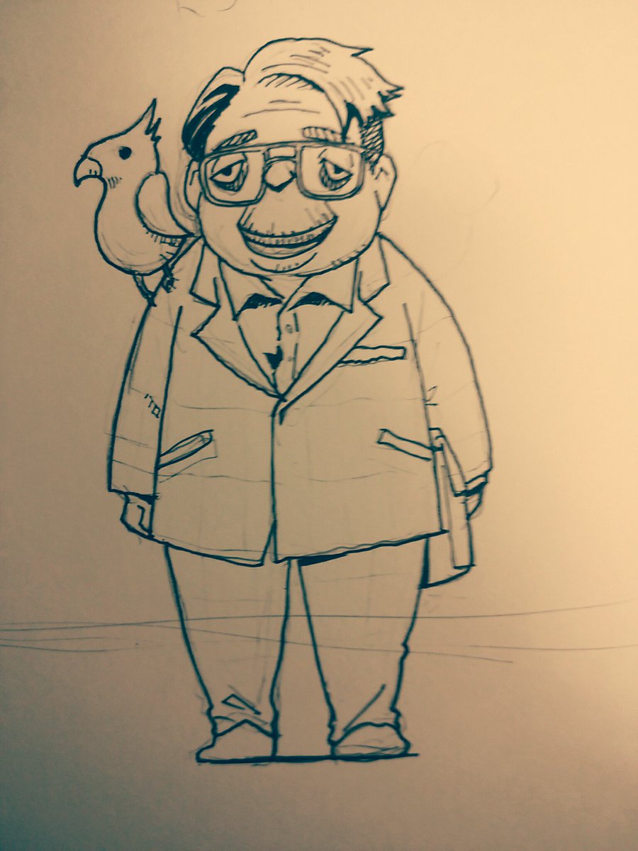 かわいいおじさん 坂入カツユキのイラスト