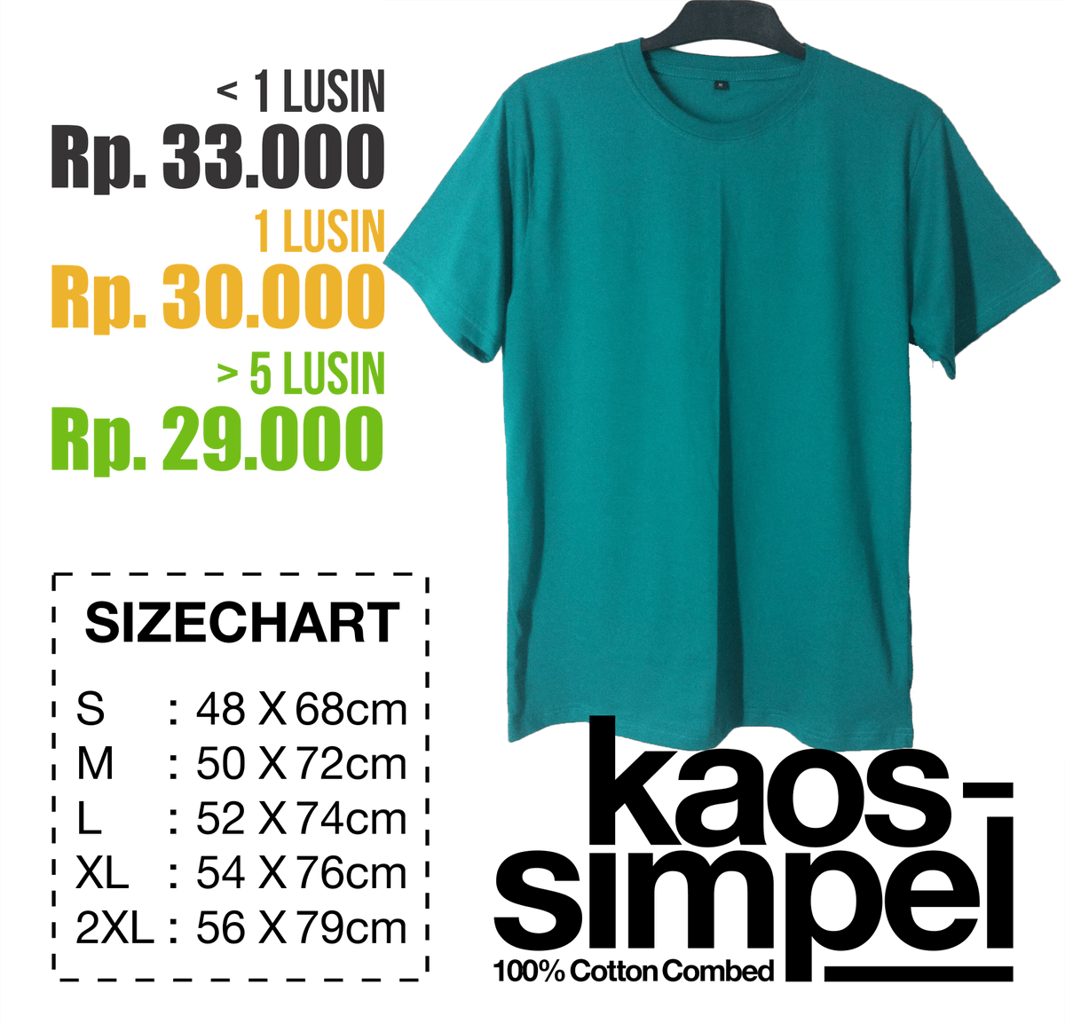 kaossimpel_id's tweet photo. Solid Teal, Soft Cotton COmbed 30s REAKTIF. Info&amp;Order cek BIO
#kaos #kaospolos #kaossimpel https://t.co/I5ka6zx2M8
