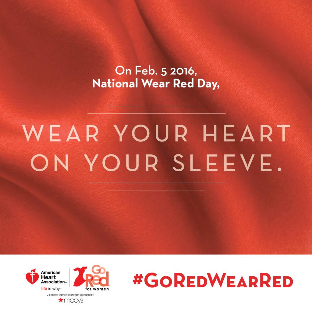 American_Heart's tweet photo. Today is Natl Wear Red Day and we are ready to win the fight against heart disease.  #GoRedWearRed https://t.co/aqSKwwdux8