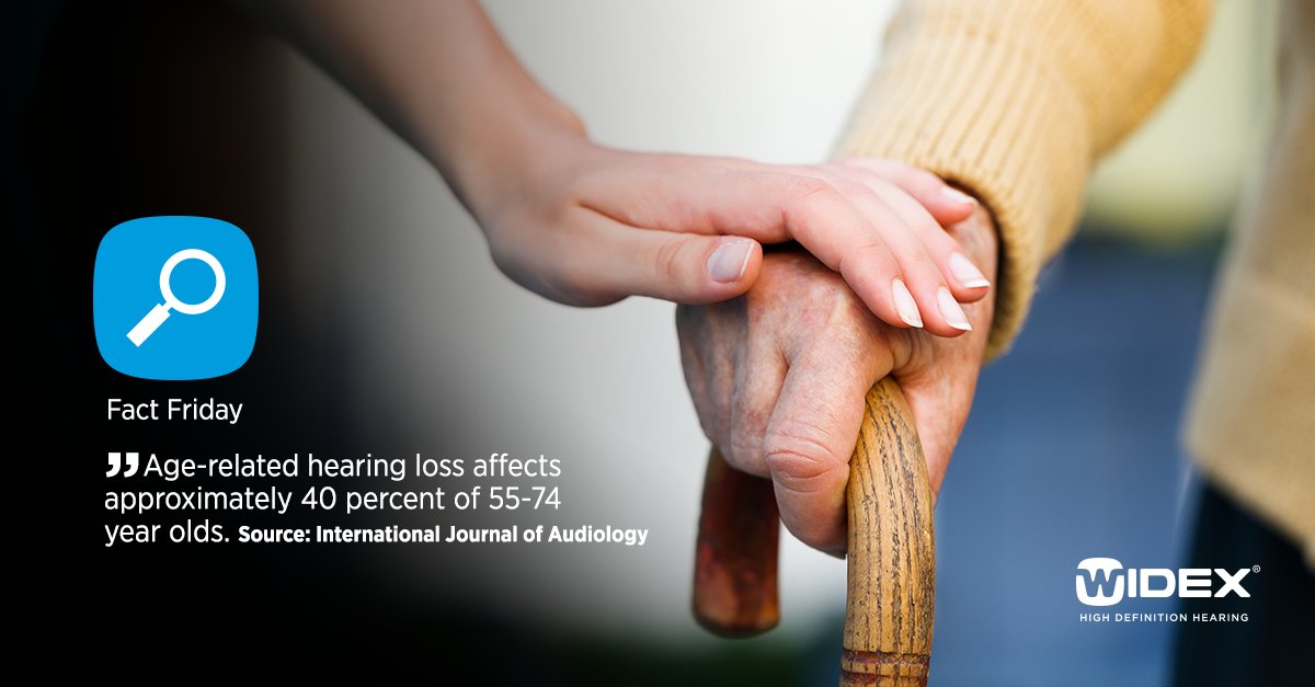 widex's tweet photo. Age-related #hearingloss is the most common form of sensorineural hearing loss #factfriday https://t.co/n0KJnsnG3X