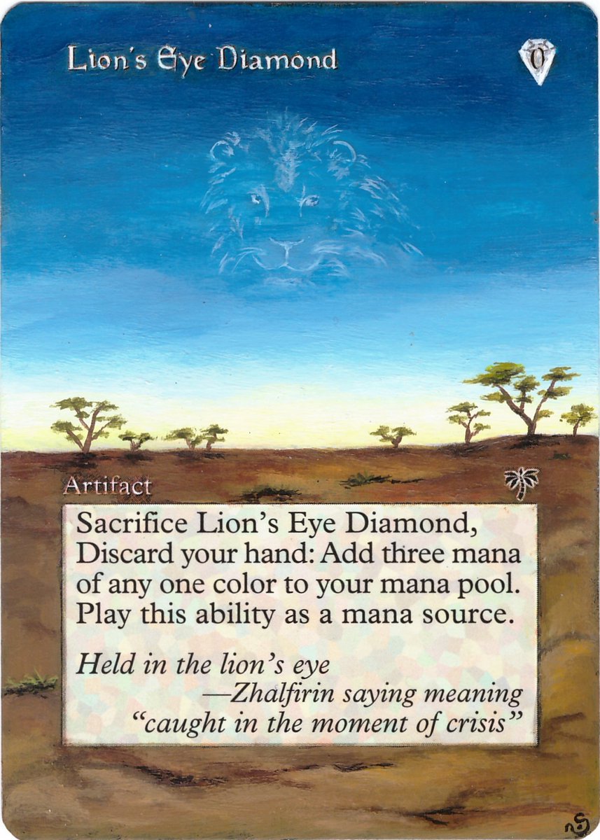 Lion’s Eye Diamond —— Full Art Borderless Alternative Art