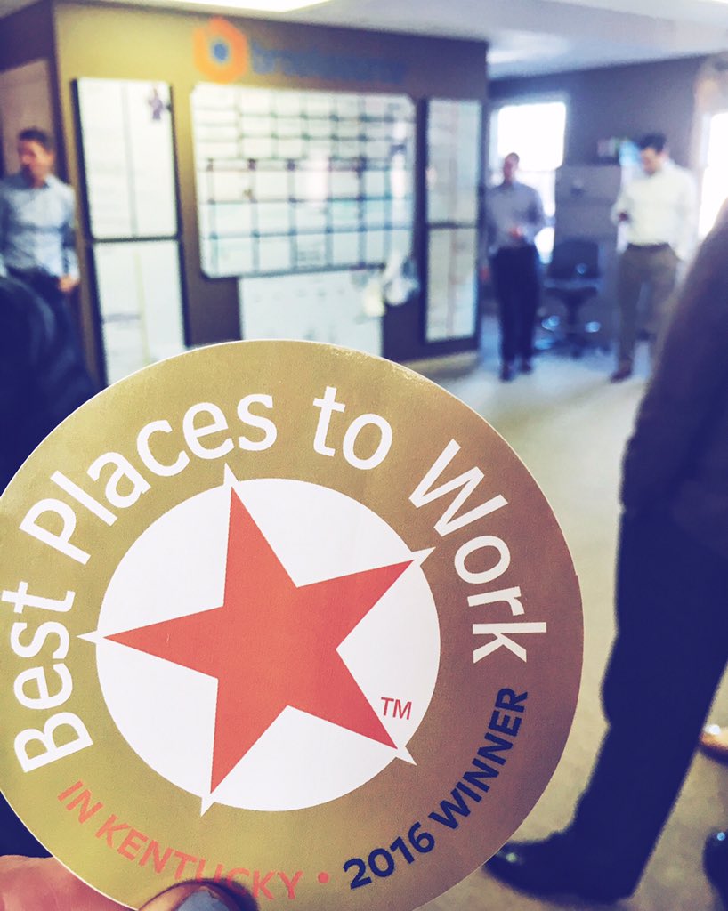 Brooksource_LOU's tweet image. We have been chosen as one of the Best Places to Work in KY! The Louisville office definitely agrees⭐️#bebrooksource
