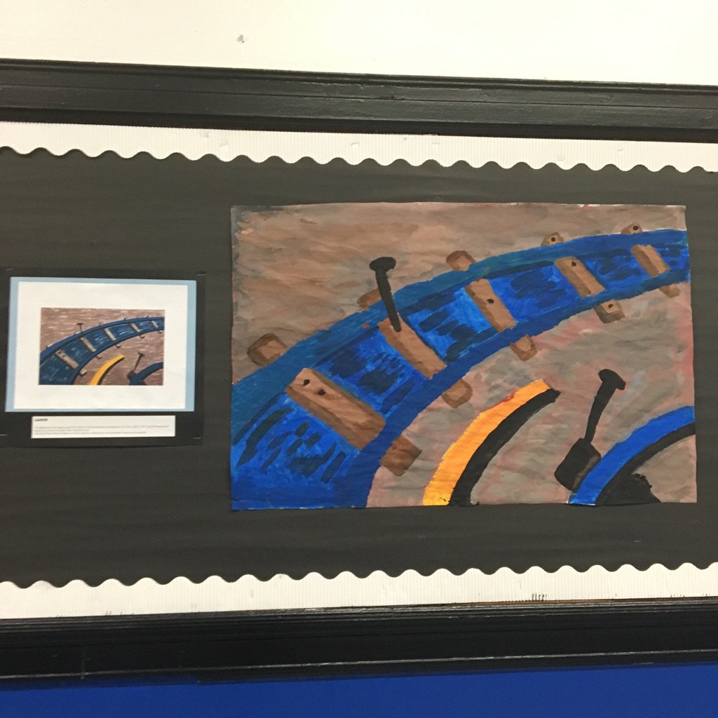 MsSpencerTech's tweet photo. Have you seen our scholars amazing artwork? They completed master copies of @jacoblawrence migration series! https://t.co/SQmkRMiJI4
