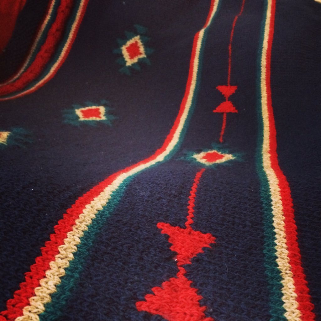 Moe: It's official-blanket scarf is taking over our body.
Curly: We'll be invisible for the rest of #winter #knit