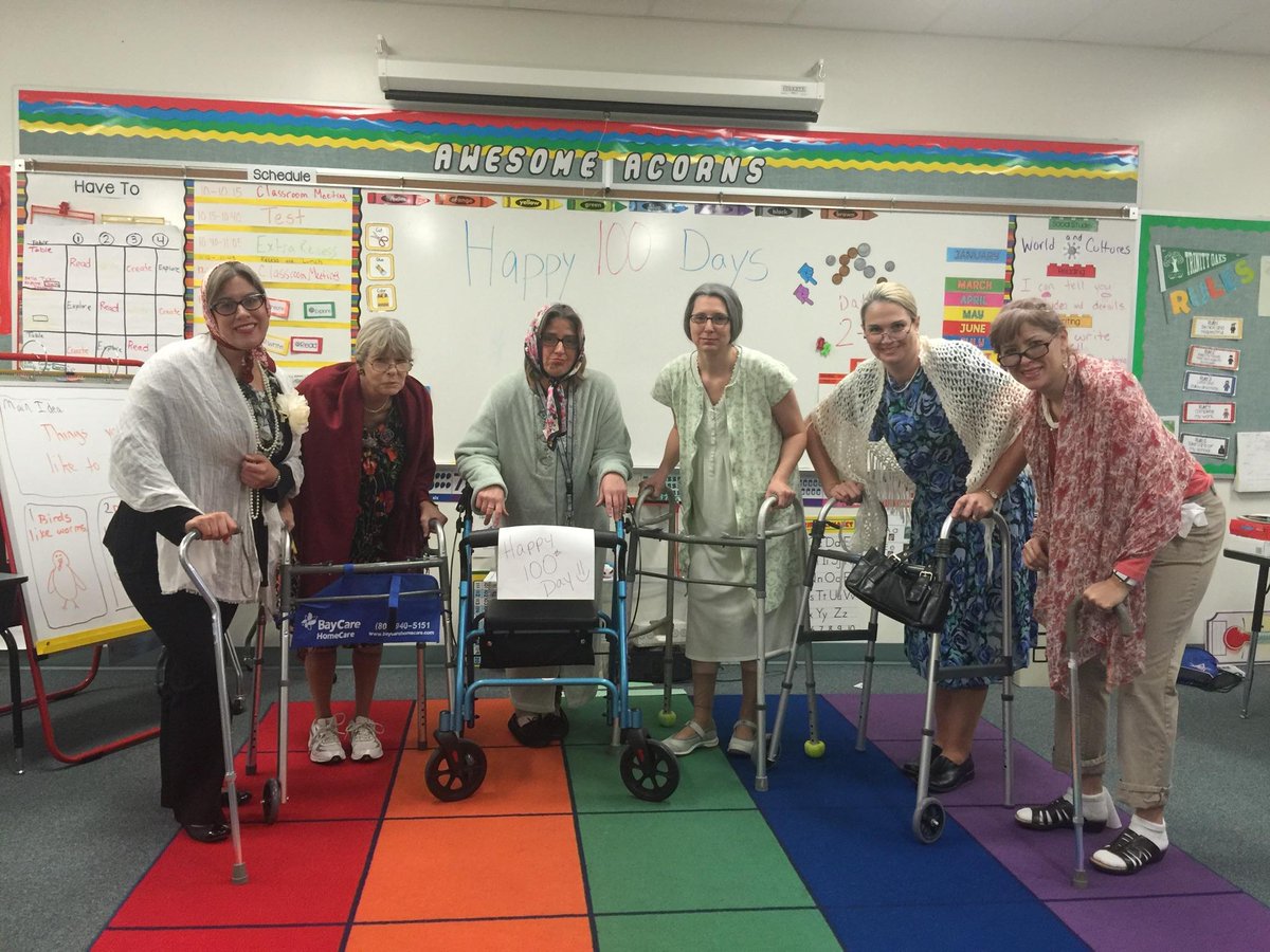 pascoschools's tweet image. Happy 100th Day of School from Trinity Oaks Elementary.