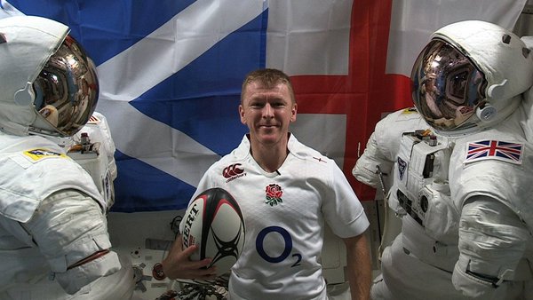 canterburyNZ's tweet photo. Watching the #RBS6Nations from space!! Now that's #CommittedToTheGame https://t.co/GYKbsDXga9