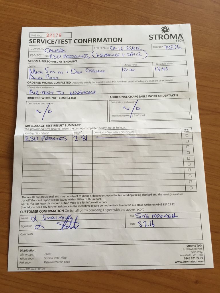 similes79's tweet image. Congrats to our staff &amp;amp; @TradStructures for achieving 2.81 on todays #airtest for @RSDPress_Ltd #quality #calibre