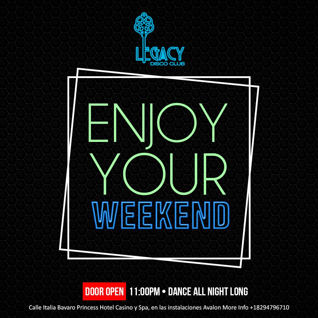 legacydiscord's tweet image. Enjoy is Friday 🙌 ¿Listos para hacer de este noche una noche Épica?