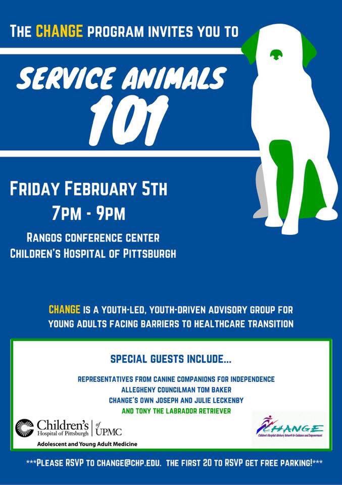 libbypowers203's tweet image. Tonight!!! Hope to see you there! @chpchange #ServiceDogs #CommunityAccessibility #Awareness @ChildrensPgh