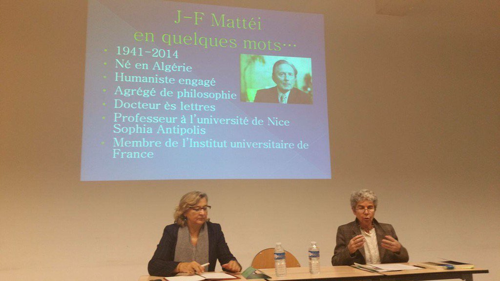 AssoEncrages's tweet image. La #MasterclassIEC sur l&apos;homme dévasté de J-F Mattéi a commencé! #edition