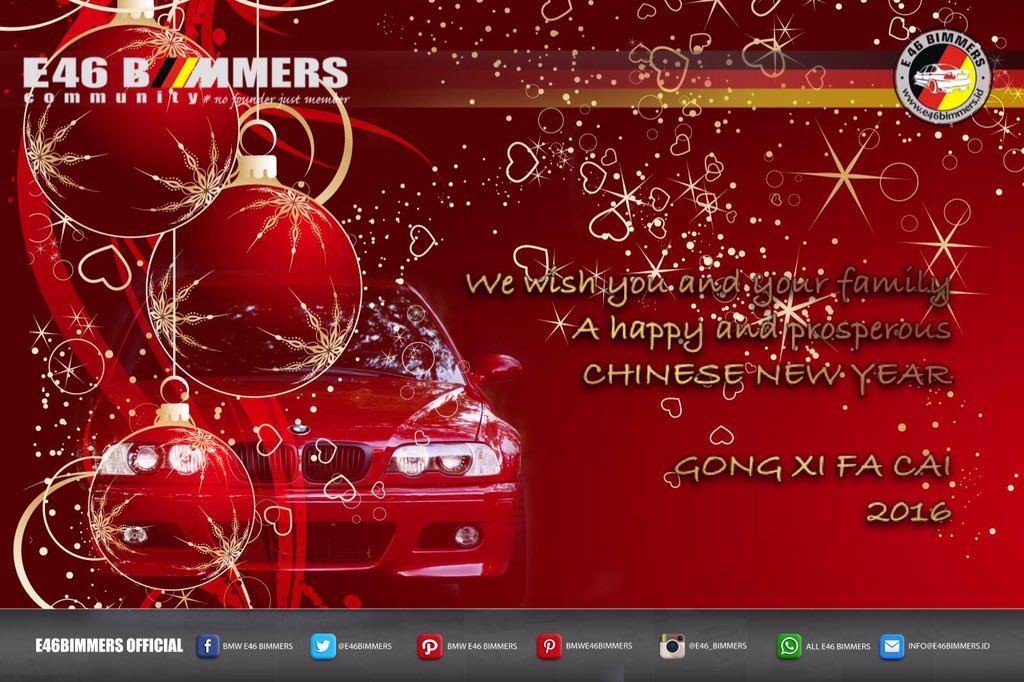 e46bimmers's tweet photo. Gong Xi Fa Cai #GongXiFaCai  #lovebimmers https://t.co/v72zlDcdSL