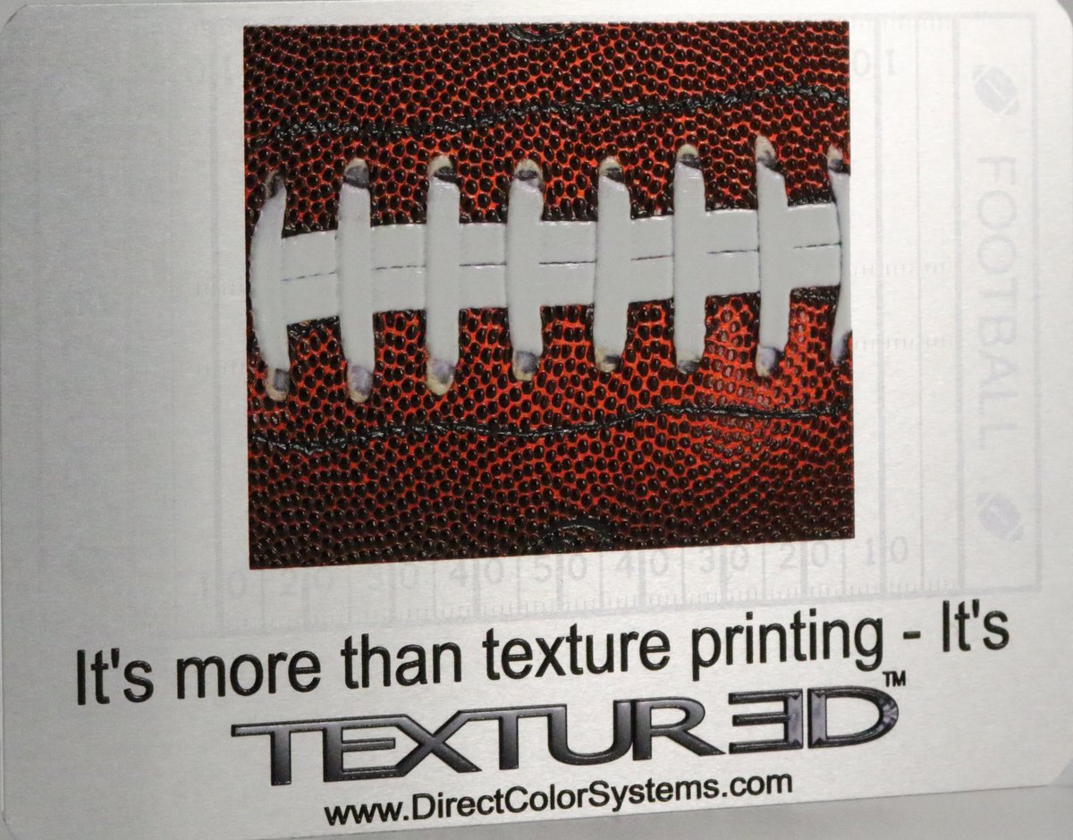 DCS_US's tweet photo. Loving these #TEXTUR3D sport effects. Look for them soon at the @APA_HQ Show (Las Vegas) & @FESPA 2016 (Amsterdam) https://t.co/1ZAJTrz2pC