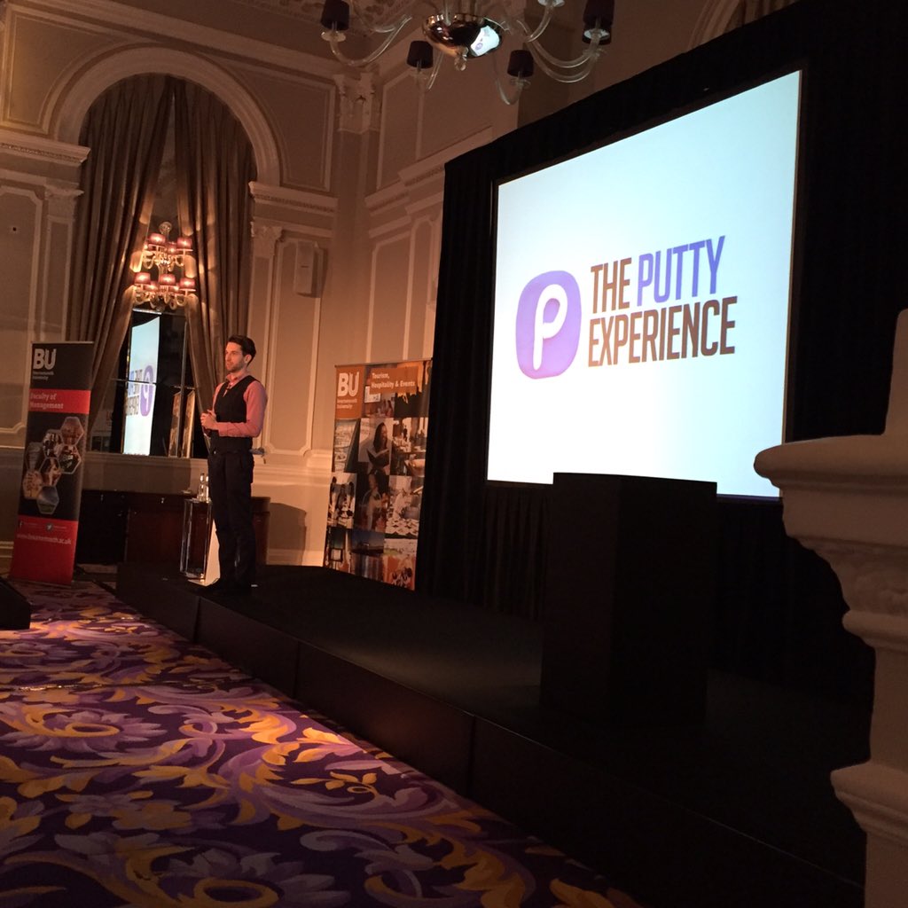 BUTourismHotel's tweet photo. We welcome our next speaker Josh Light, Putty Shaper @PuttyExperience #BUHospitality https://t.co/25WIYf4HOG