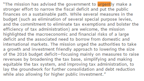 ShiranFdo's tweet photo. Budget deficit worries & recommendations by IMF in latest statement highlight the #slbudget16 shortcomings https://t.co/sy3DLu7eIb