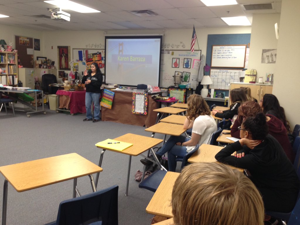 BHSPAHClub's tweet photo. A huge thanks to Karen Barraza today for coming in! Such a pleasure to meet and to hear your interesting stories💕👍🏼 https://t.co/O25Etm05s8