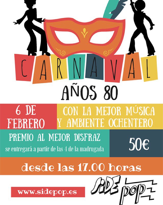 SidePopVva's tweet photo. Vente con tu disfraz más ochentero.Tiene premio! https://t.co/a5nPPtSRYv