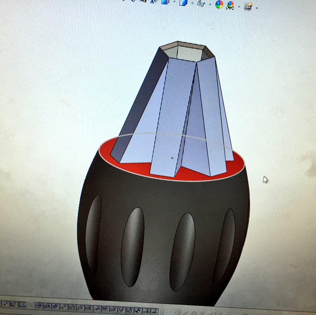 FernwoodDT's tweet photo. #year10 #gcse students loving their #miniscrewdriver challenge & producing some great models in @SOLIDWORKS #dtchat https://t.co/ZRjwge4WJL