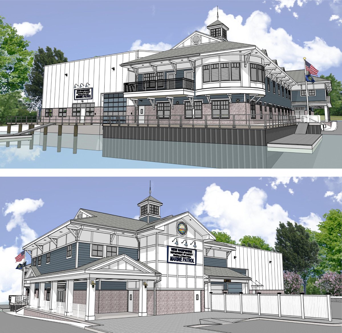 SamynDElia_Arch's tweet photo. This New Hampshire Marine Patrol building is currently under construction in Gilford, NH to be completed in 2016. https://t.co/zvP3OoRH3w