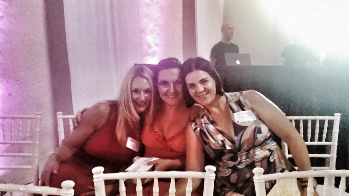 The lovely lady in the middle just won the #CTConnect bid for the massage... not including <a href="/CharlesTertiens/">Charles Tertiens</a> 😉