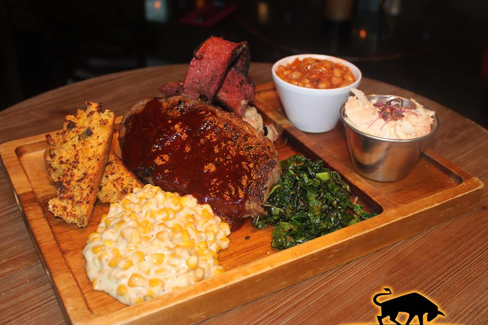 Tastes of the Deep South!
Dry rubbed 10oz Sirloin Steak &amp; braised Salt Beef Brisket #mangetoutgrill #steak #brisket