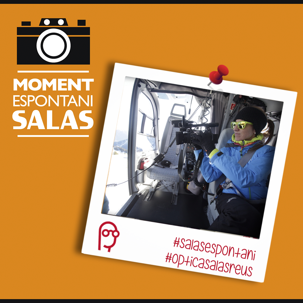 Optica_Salas's tweet photo. La @martacamtv, amb unes #HappyColors d'#opticasalas, gravant des d'un helicòpter per la televisió d'#Andorra! https://t.co/7hMP4iN75o