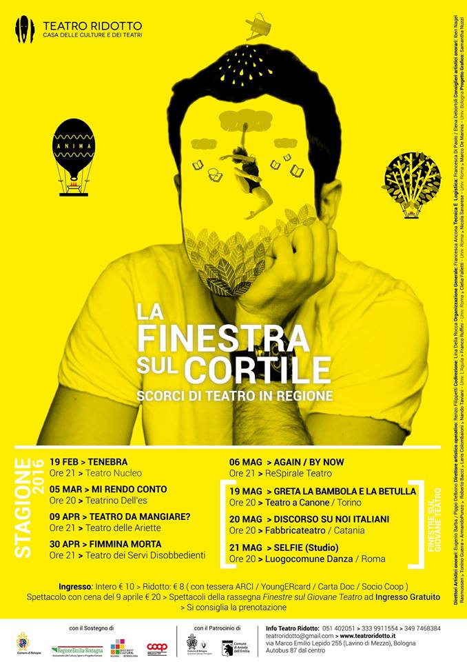 "TENEBRA" AL <a href="/teatroridotto/">teatro ridotto</a> IL 19 FEBBRAIO per #lafinestrasulcortile