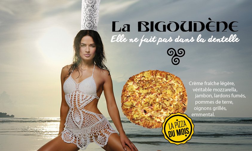 PizzaPasCher's tweet photo. 'Kalon digor' diraient nos amis Bretons, la Bigoudène, ne fait pas dans la dentelle... #PizzaPasCher #BHZ https://t.co/bVUIbEKeMS