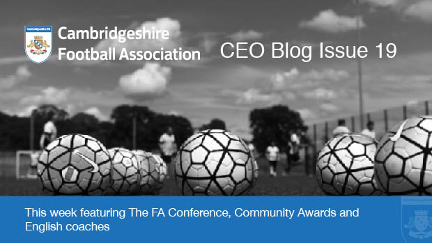 CambsFA's tweet photo. Cambs FA CEO @ChrisPringle10 talk FA's new direction, Community Awards &amp; English coaches https://t.co/R0clekLCjf https://t.co/V0ZXwewQB7
