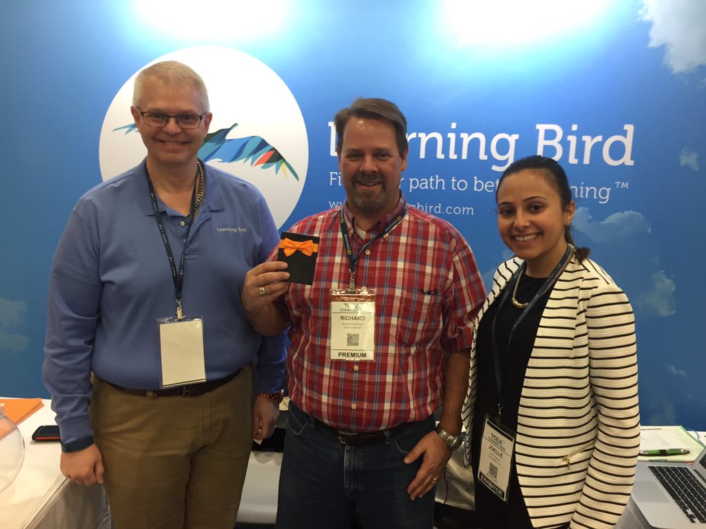 Congrats to our @learningbird winner! <a href="/Rich_Cockerham/">Rich Cockerham</a> just got himself a $100 Amazon gift card at #TCEA16