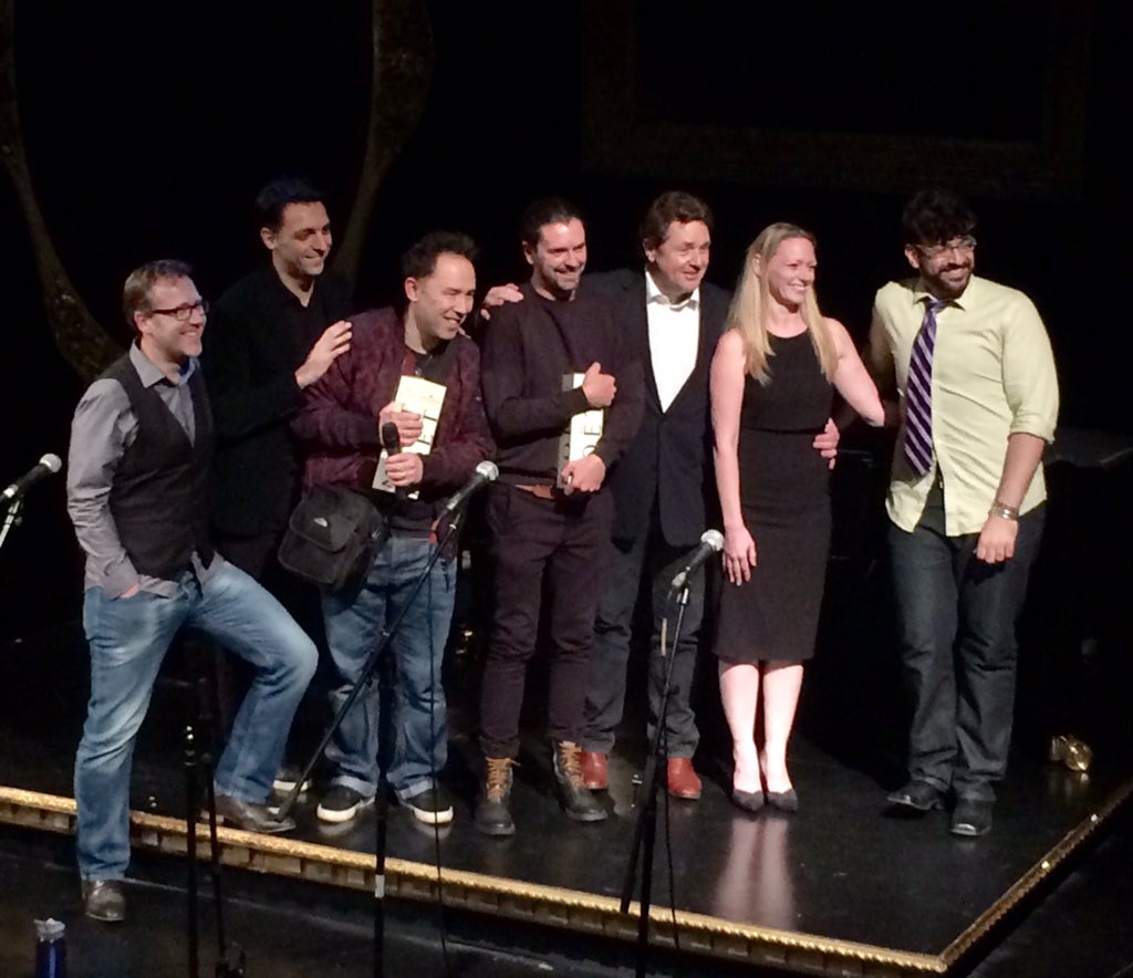 StageFaves's tweet photo. .@mrmichaelball announces #ppaward winner: @Musiccraigadams & @danielfyork's #SinkingWater. Congratulations, all! https://t.co/nPrHbqFX1d